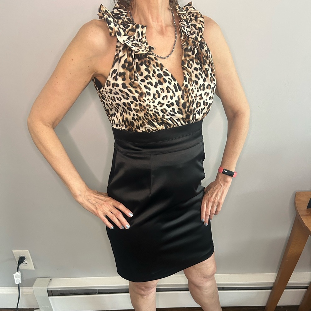Donna Rocco Leopard Print Blouse
